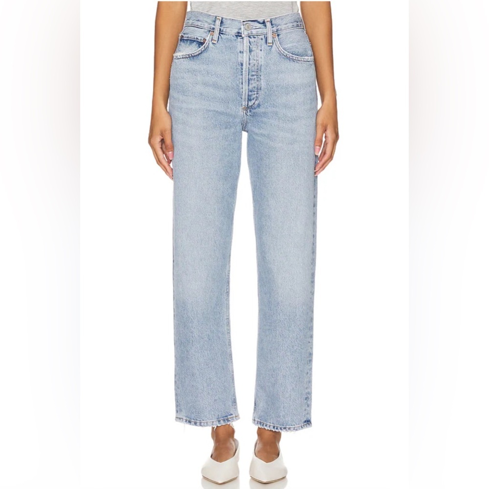 Agolde Light Blue 90s Mid-rise Loose Jeans